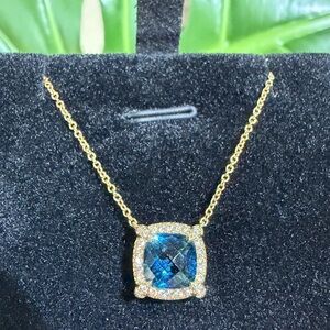 ❤️ David Yurman 18K Petite Chatelaine Pendant Necklace